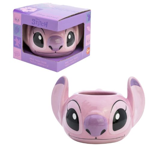 STITCH – Tazza con personaggio 3D – Angel 295ml (In confezione regalo xxcm)…x12